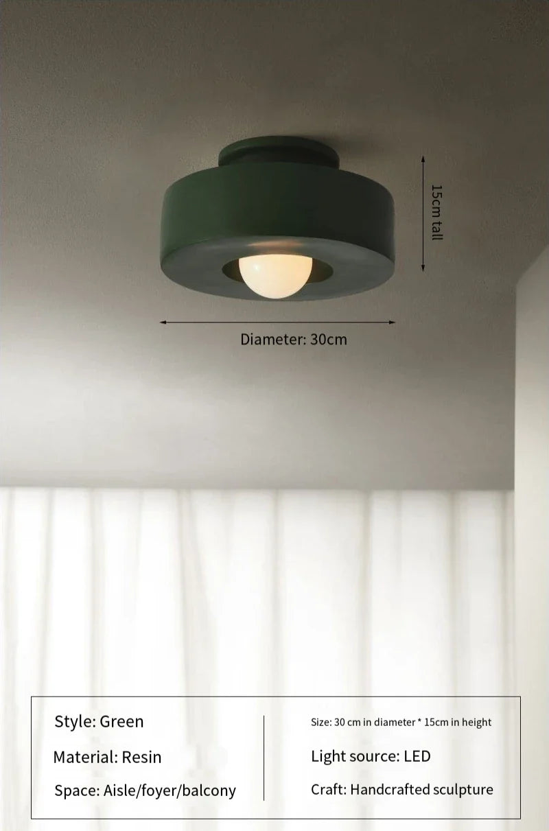 NordicGlow – Moderne Deckenlampe skandinavisches Design – 30 cm weiß