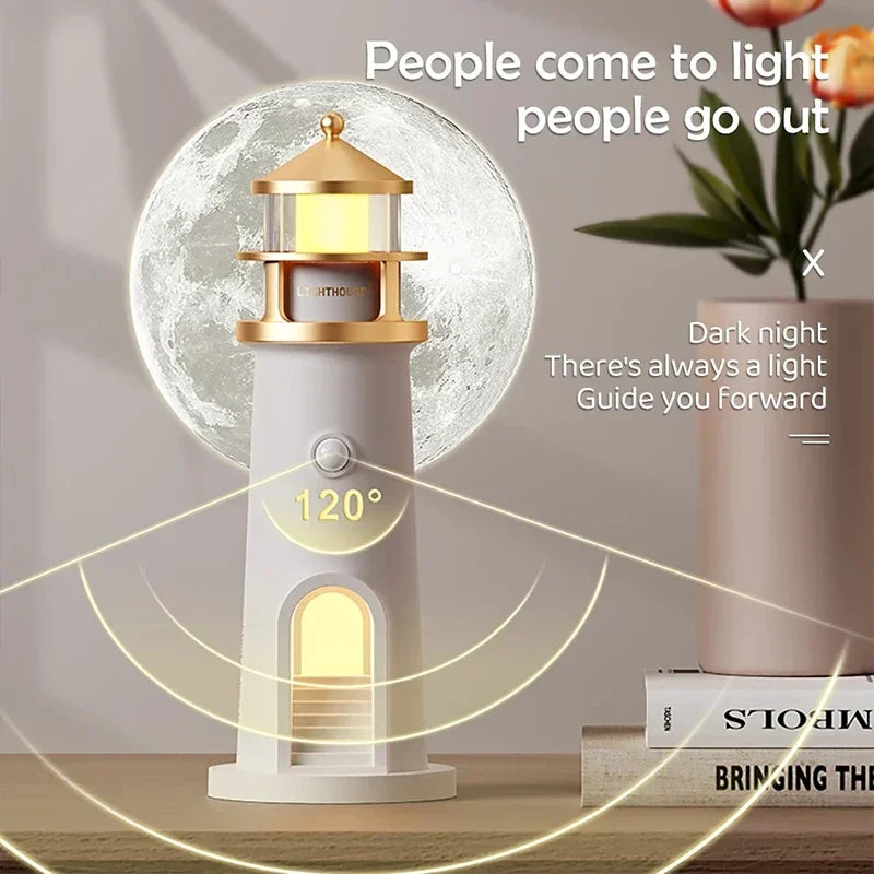 LunaBeam – Lighthouse moon projector lamp with sensor – Dimmable & Bluetooth