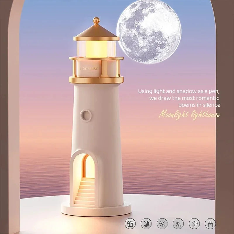 LunaBeam – Lighthouse moon projector lamp with sensor – Dimmable & Bluetooth