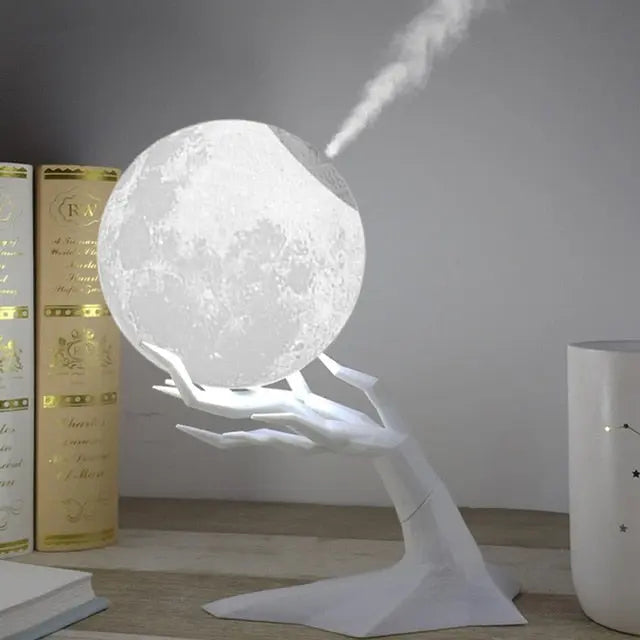 CalmAura – Lampe & Luftbefeuchter dimmbar – Leise zur Entspannung  