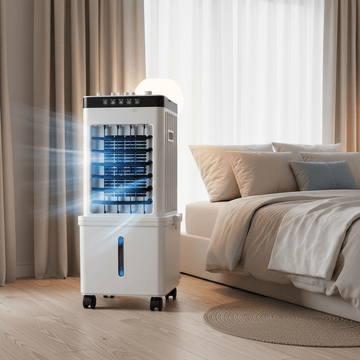 NOVACOOL – 3-in-1 luchtkoeler – ventilator, koeling & bevochtiging in één 0