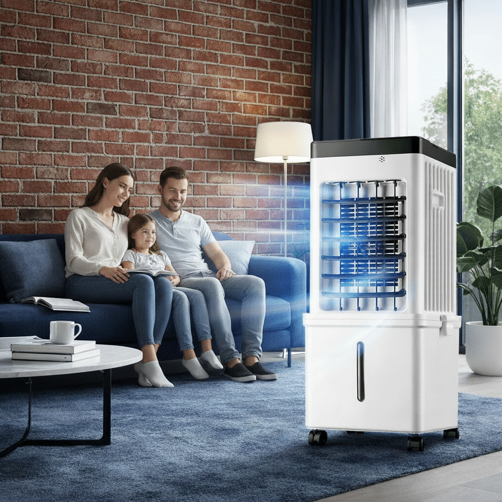 NOVACOOL – 3-in-1 luchtkoeler – ventilator, koeling & bevochtiging in één 3