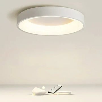 Melzano EleganLight | Lámpara de teito LED redonda escandinava para iluminación cálida e elegante