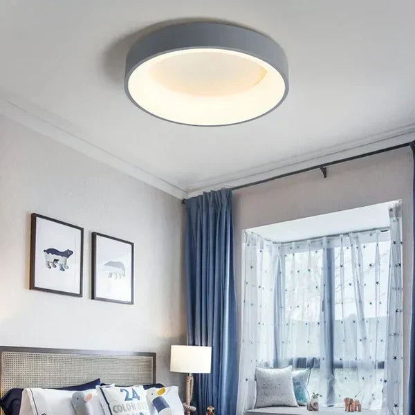 Melzano EleganLight | Lámpara de teito LED redonda escandinava para iluminación cálida e elegante