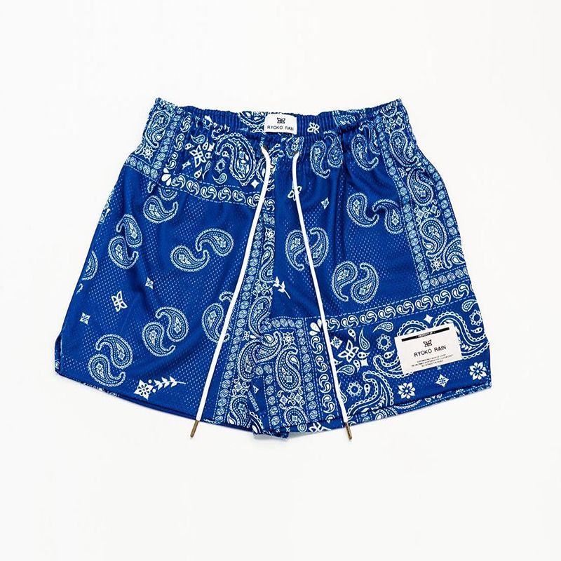 Melzano David pantalón curto estampado de malla transpirable