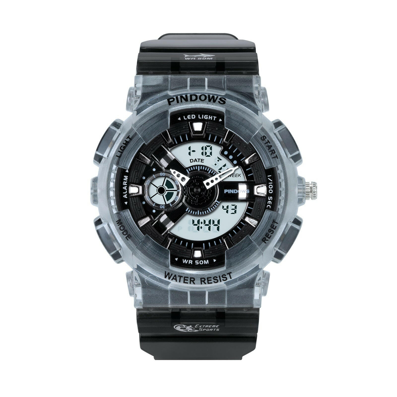 Revalki Chrono | Sport Digitaal Horloge voor Mannen Schokbestendig en Waterdicht