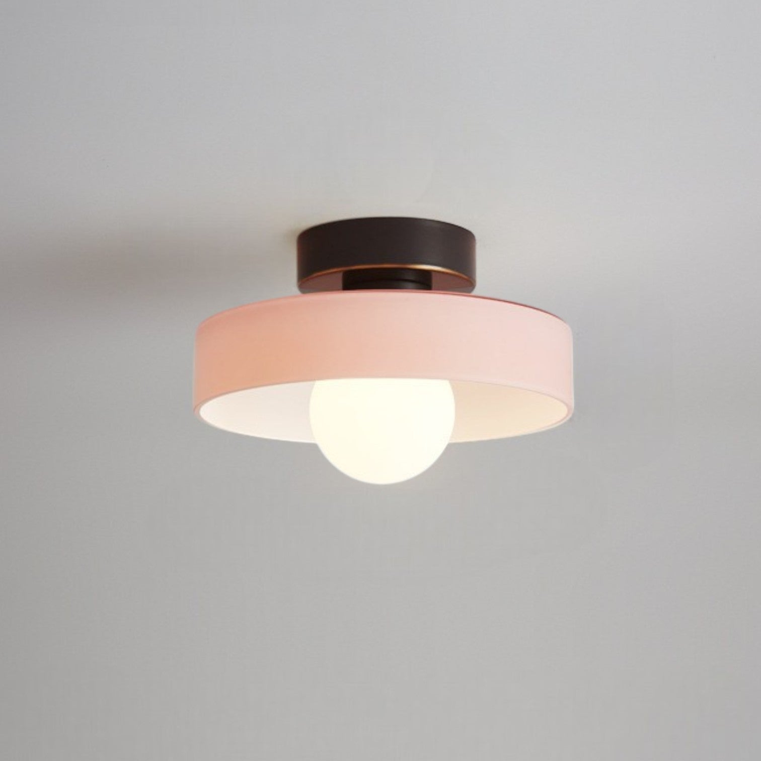 Maisoné – Bauhaus ceiling lamp French design – Glass & brass E27