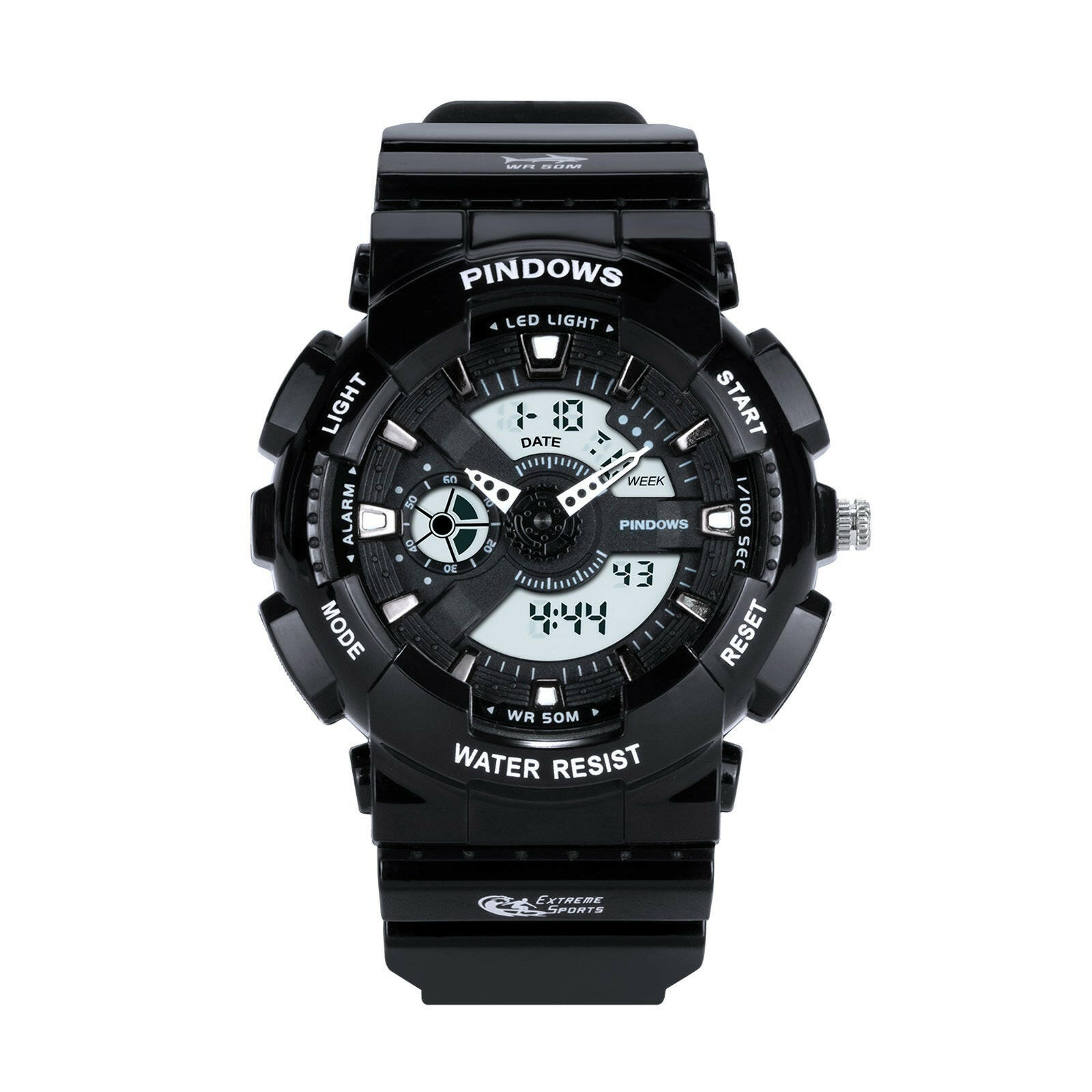 Revalki Chrono | Sport Digitaal Horloge voor Mannen Schokbestendig en Waterdicht