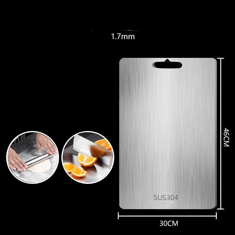 TitanPro – Tabla de cortar alemana de acero inoxidable higiénica y duradera – cocina
