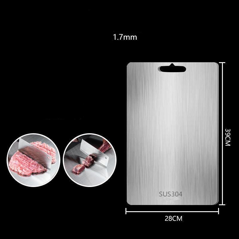 TitanPro – Tabla de cortar alemana de acero inoxidable higiénica y duradera – cocina