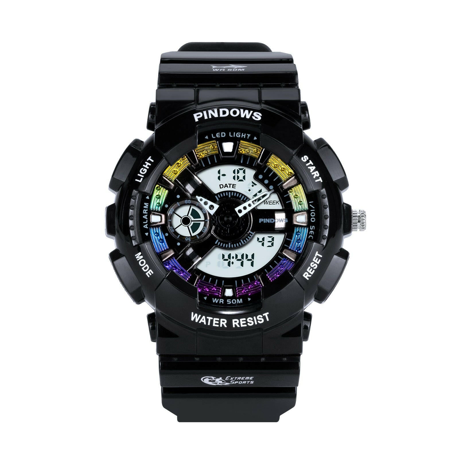 Revalki Chrono | Sport Digitaal Horloge voor Mannen Schokbestendig en Waterdicht