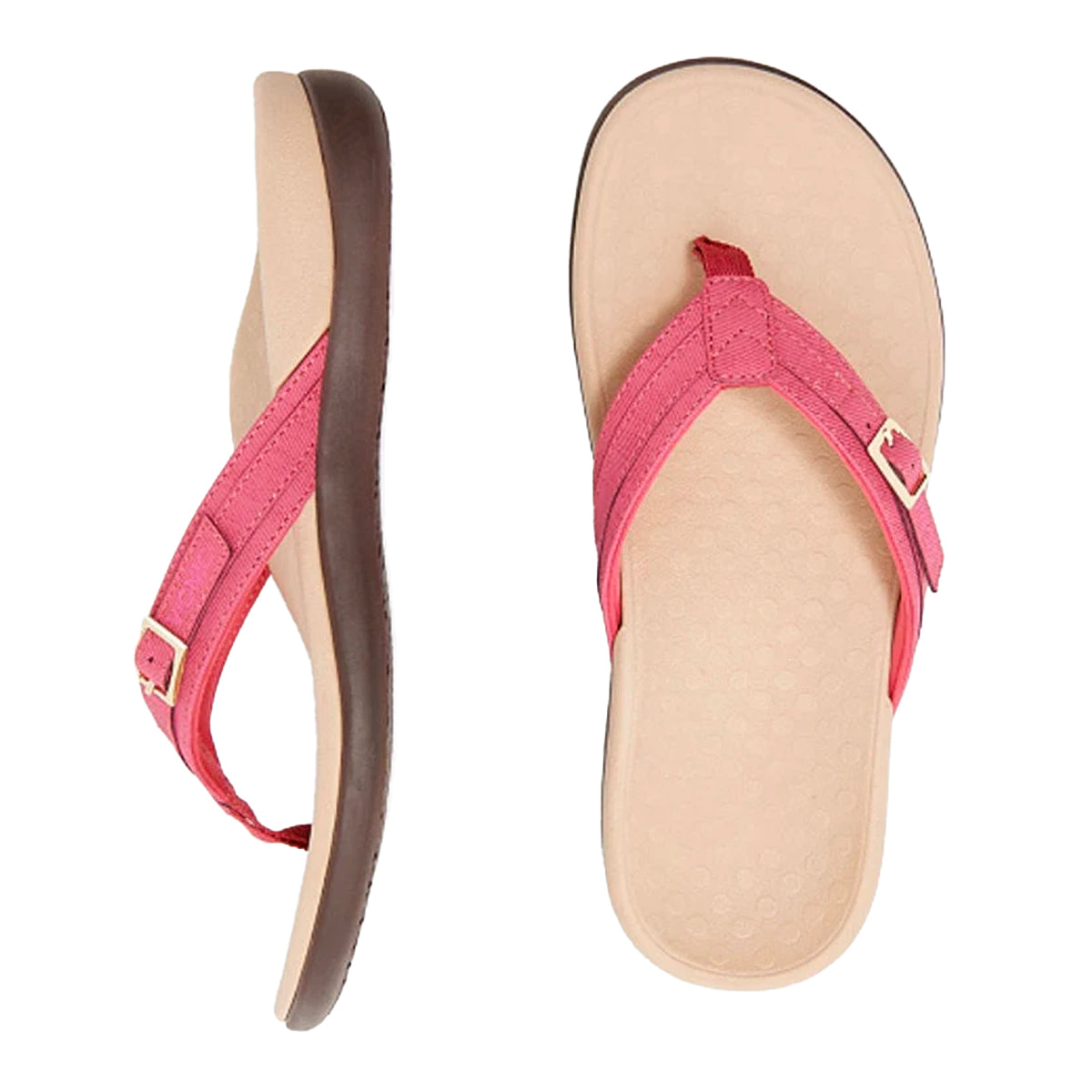 Dames teenslippers – comfortabele zomersandalen met voetbed en verstelbare band
