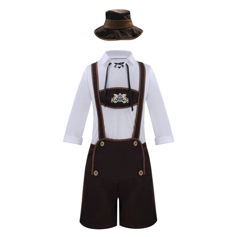 Revalki Oktoberfest Lederhosen en Hoed Kostuum Outfit
