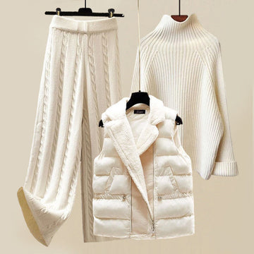 Kirsten Winter Set Damen – Rollkragenpullover, Daunenjacke & Hose