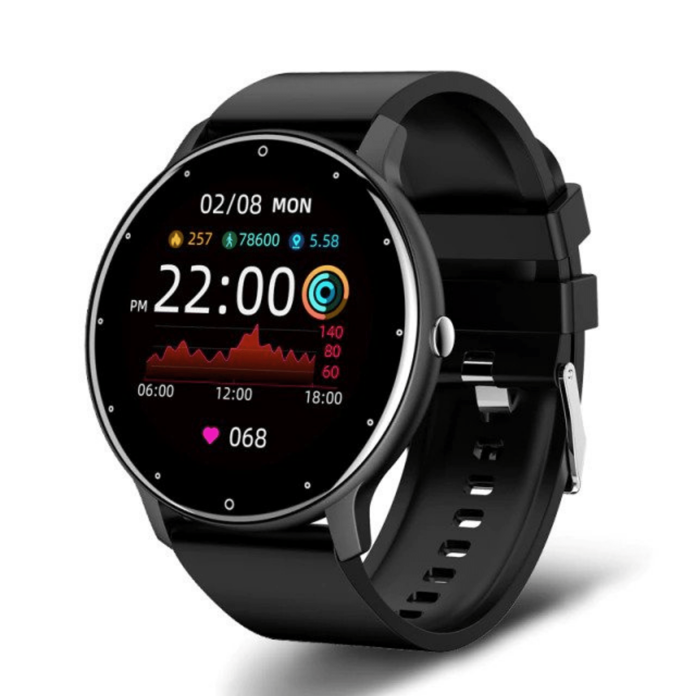Ultrafit – Smartwatch HD Touch & Gezondheidstracker – Voor Dagelijks Gebruik