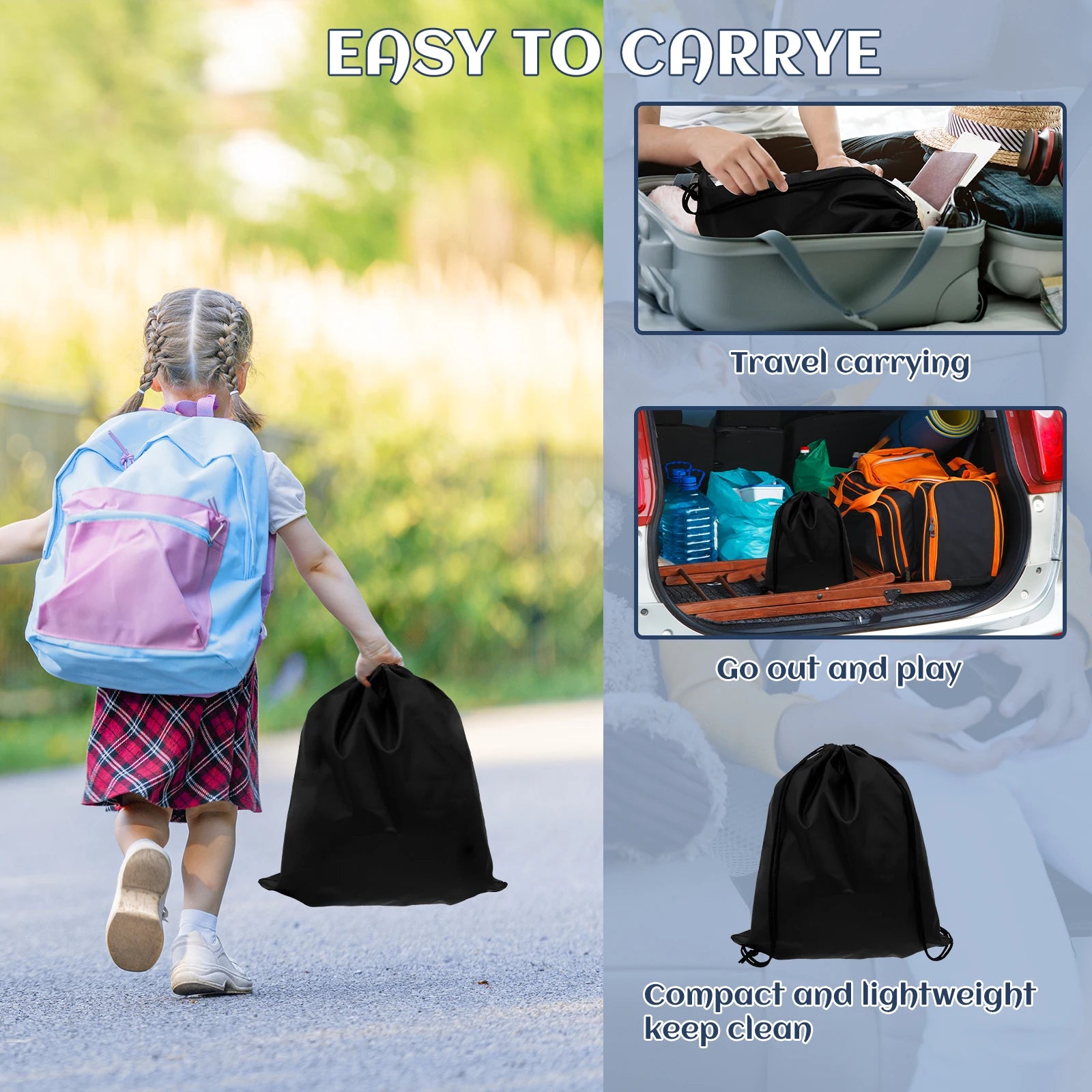 Inflatable Booster Car Seat for Children, Lightweight and Portable
