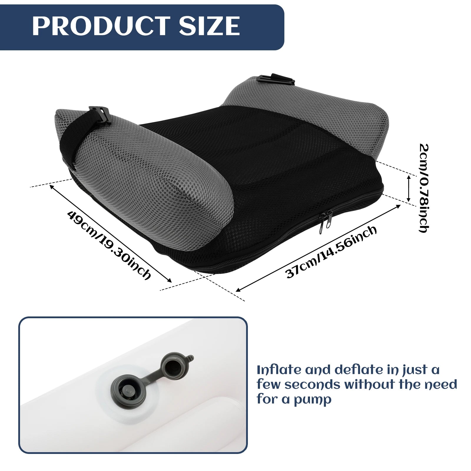 Inflatable Booster Car Seat for Children, Lightweight and Portable