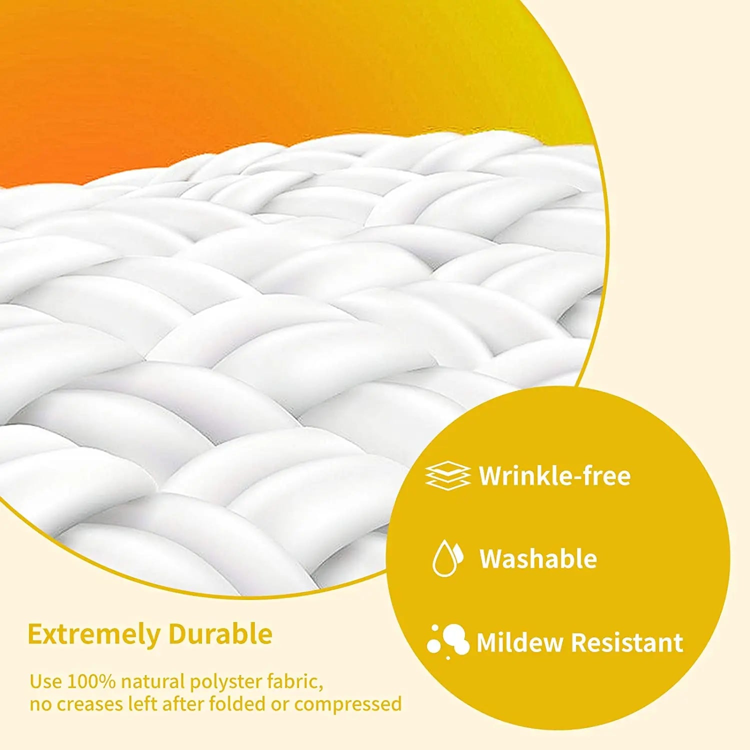 Opvouwbaar Projectiescherm 100 Inch voor Binnen en Buiten, Scherm voor Beamer 16:9 2