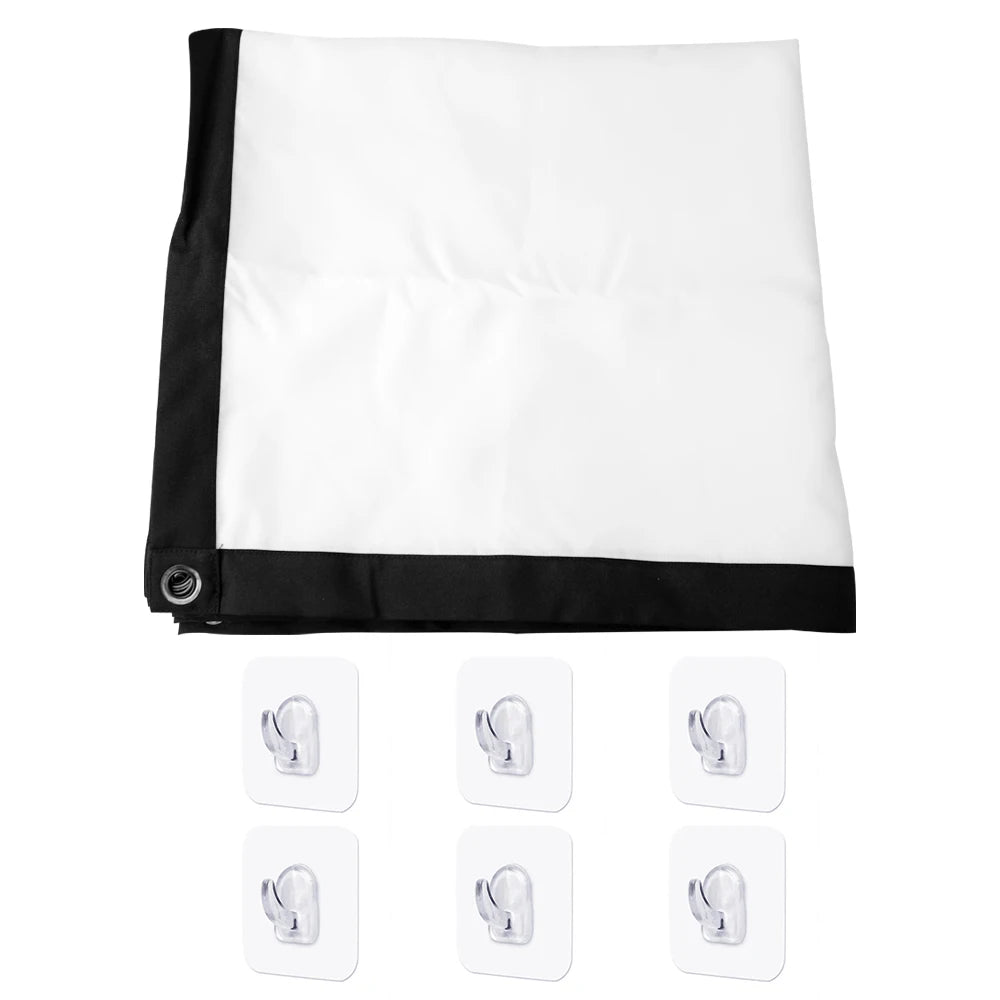 Opvouwbaar Projectiescherm 100 Inch voor Binnen en Buiten, Scherm voor Beamer 16:9 5