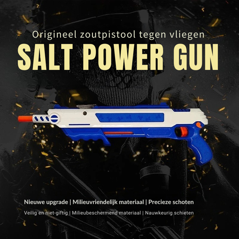 Pistola de sal para insectos con láser - Manual, para interior y exterior, alcance de 5 metros