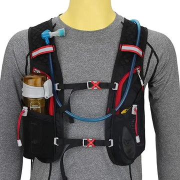Water backpack – Lightweight hydration backpack 5L with 2L water bladder & bottles