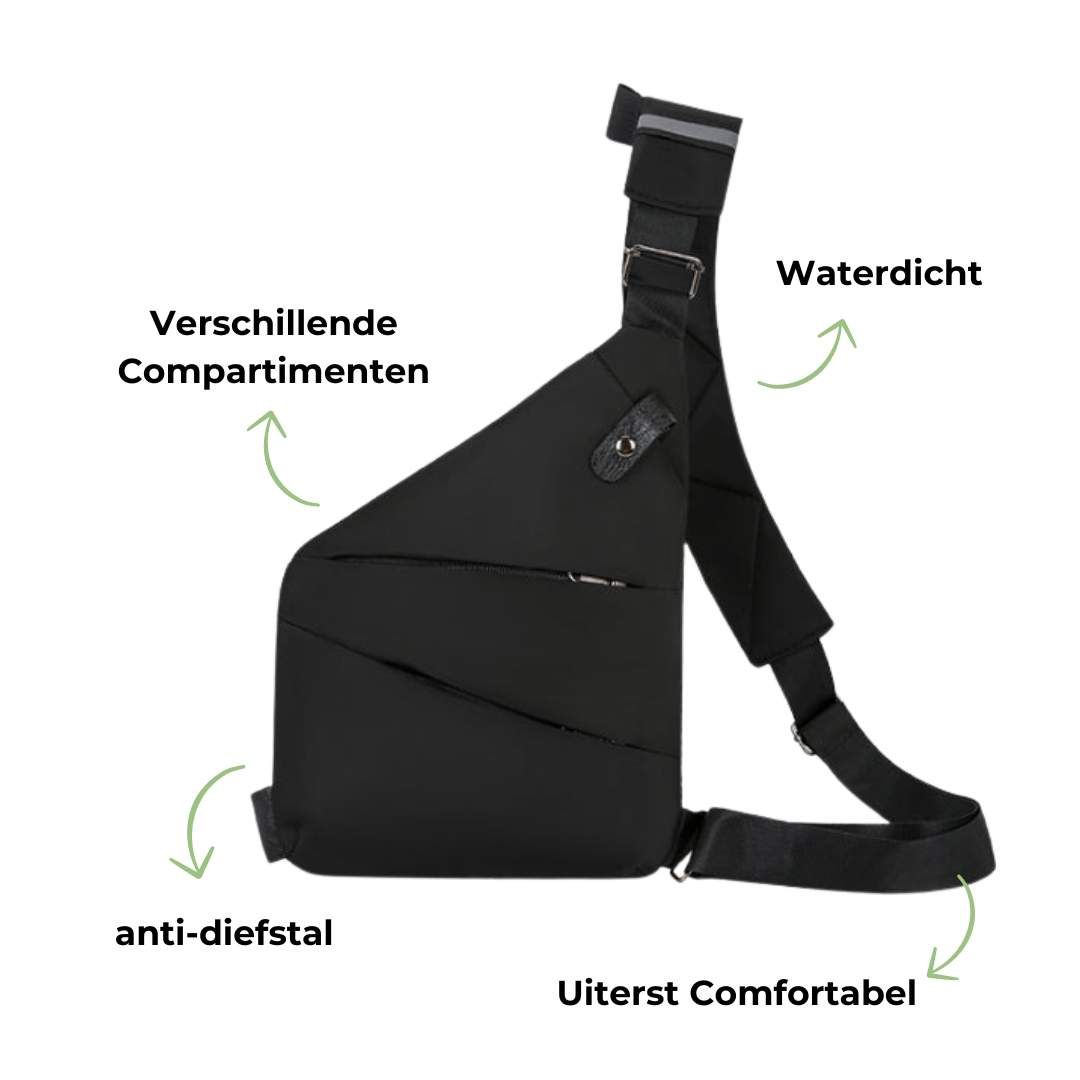 Melzano Bolso de ombreiro - Perfecto para viaxes, camiñadas - Anti-Roubo