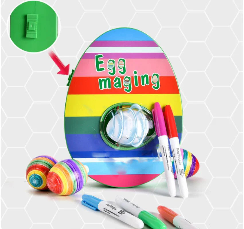 Paasei-decoratieset met elektrische machine voor kinderen, inclusief 8 kleurmarkeringen 4