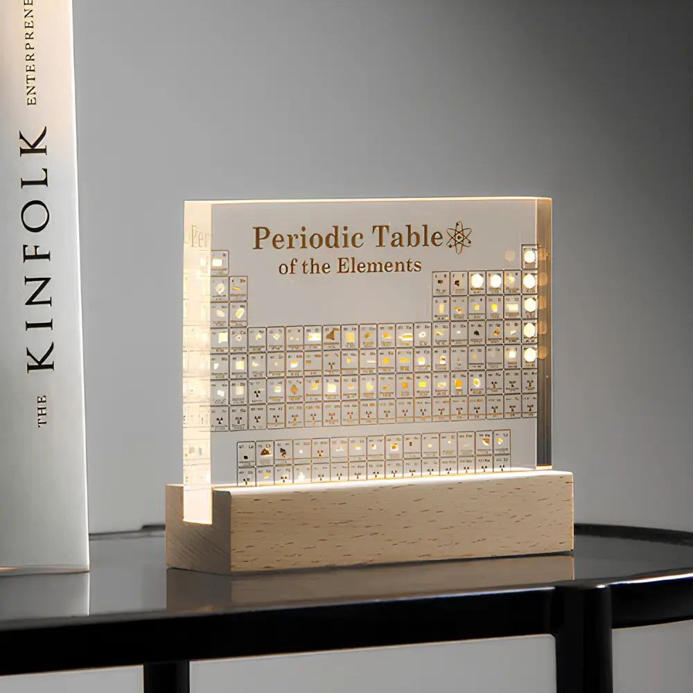 Periodic Table – 83 Real Elements in Illuminated Acrylic for Education and Decoration