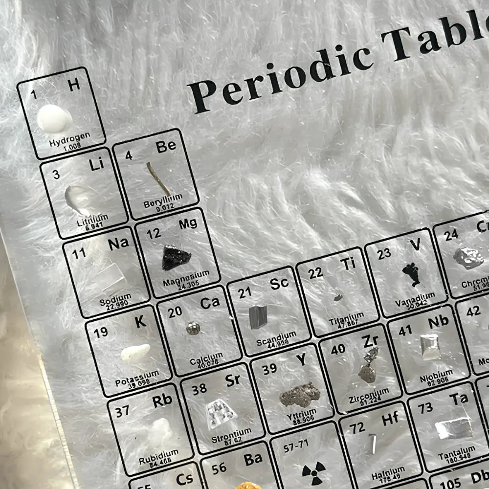 Periodic Table – 83 Real Elements in Illuminated Acrylic for Education and Decoration