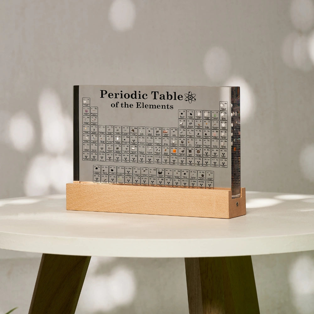 Periodic Table – 83 Real Elements in Illuminated Acrylic for Education and Decoration