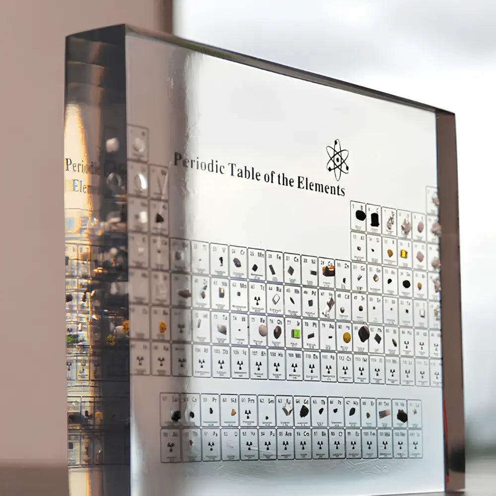 Periodic Table – 83 Real Elements in Illuminated Acrylic for Education and Decoration