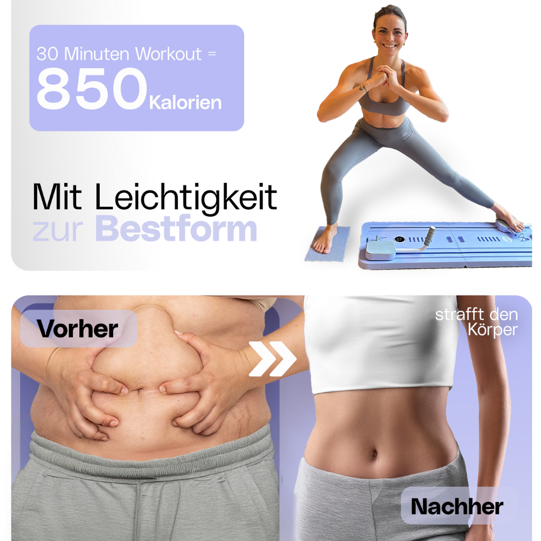 Set de Pilates Reformer – Sistema de entrenamiento compacto con bandas elásticas de resistencia para fitness en casa