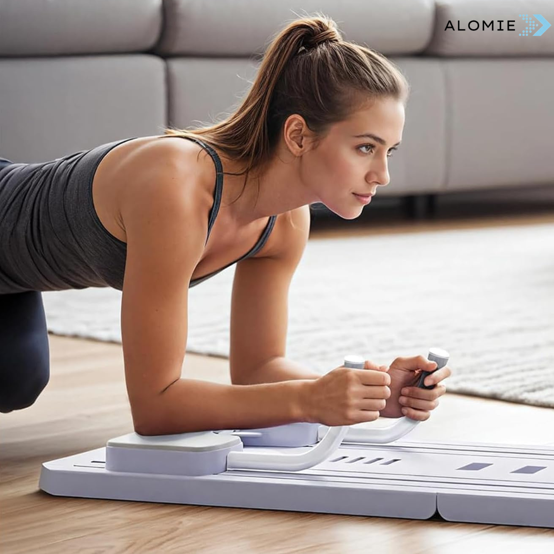 Set de Pilates Reformer – Sistema de entrenamiento compacto con bandas elásticas de resistencia para fitness en casa