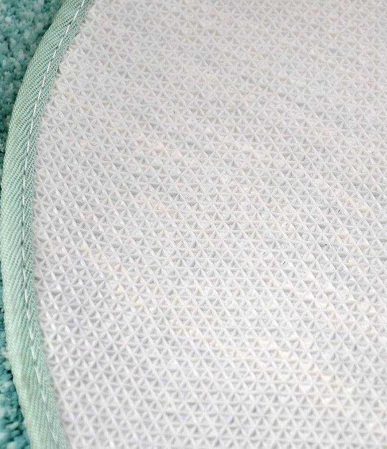 Pomiva – Alfombra oval antideslizante con borde de borlas de poliéster