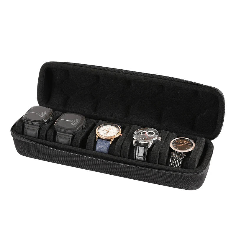 Portable Watch Box for Men - Travel Case Organizer with Anti-Move Storage 3