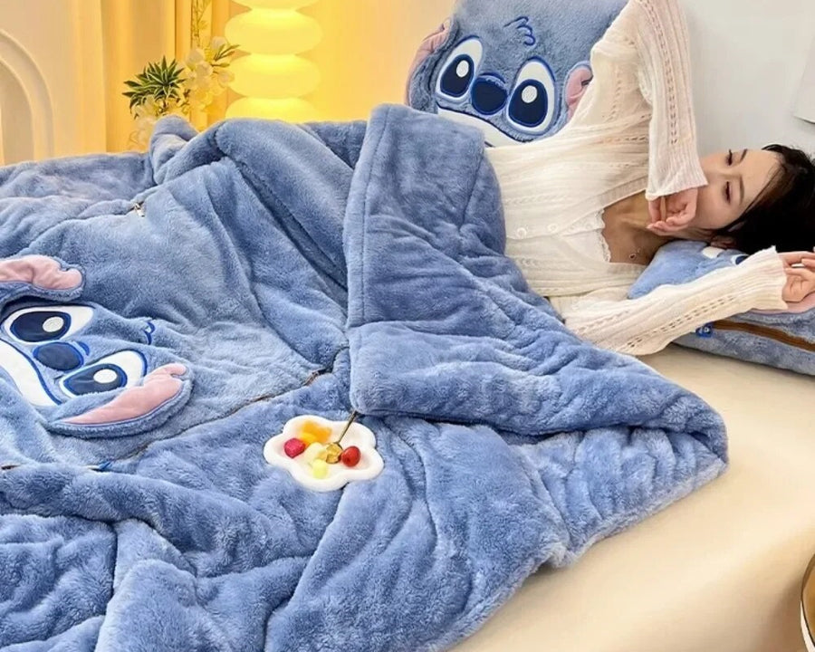 Nestura – Almofada de manta de peluxe e aforro de espazo – Para uso doméstico