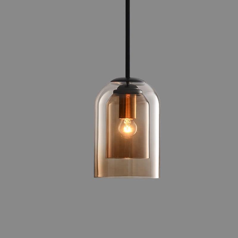 AuraGlas – Lámpara colgante elegante con vidro dobre – Moderna e regulable