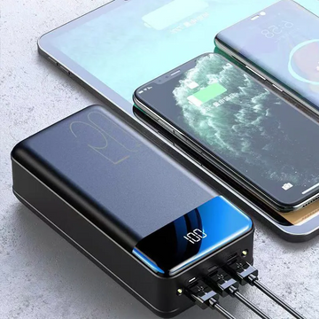 PowerBloc 50k Powerbank 50000 mAh – USB-C Fast Charger for Travel & Emergency