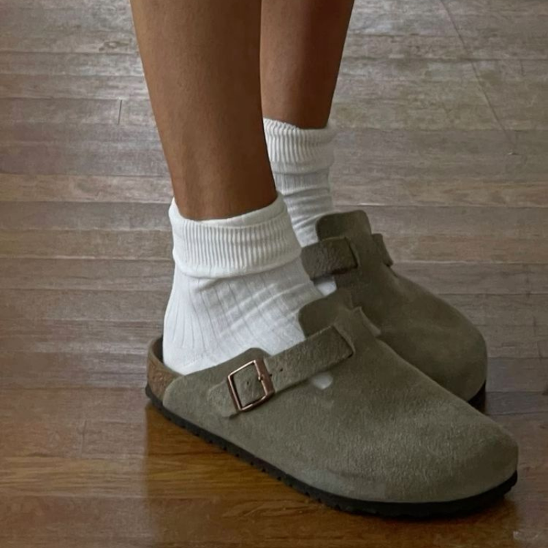 Sola – Sandalias unisex de coiro transpirable con plantilla ergonómica para verán e uso doméstico