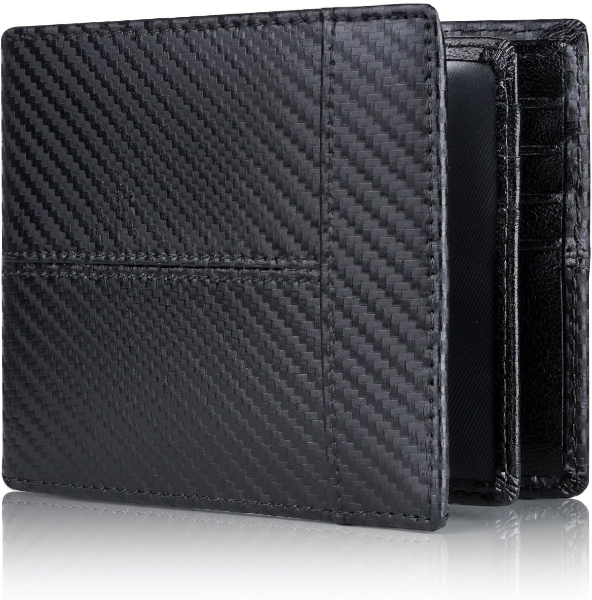 Premium RFID-Blocking Leather Bifold Wallet for Men - SlimArmor 3