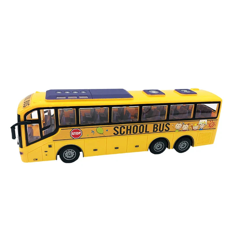 TurboMover – Autobús urbà RC joguina 4 canals, vermell/groc, 31 cm