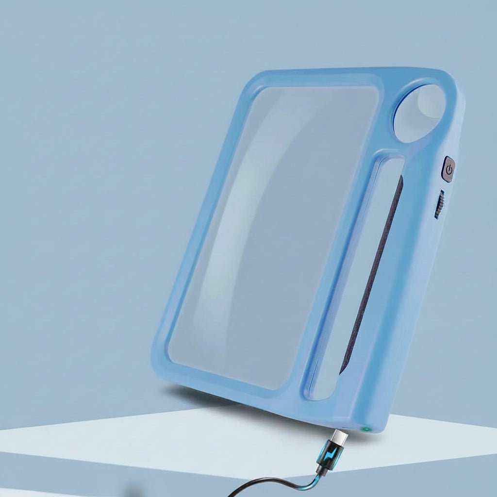 Reading magnifier with light – Hand magnifier with LED lamp and 5x/10x magnification