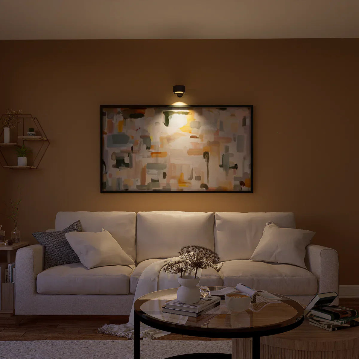 Furendi – Lámpara de parede recargable sen fíos 360° – Iluminación interior e exterior