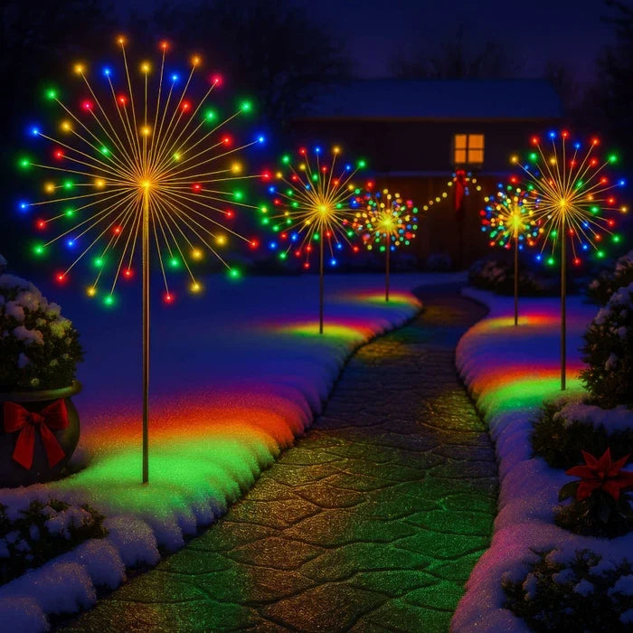 Regenboog tuinlampen – stervormig licht in meerdere kleuren voor pad en terras