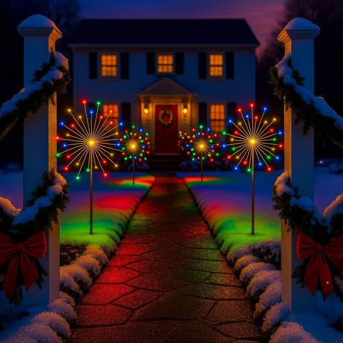 Regenboog tuinlampen – stervormig licht in meerdere kleuren voor pad en terras
