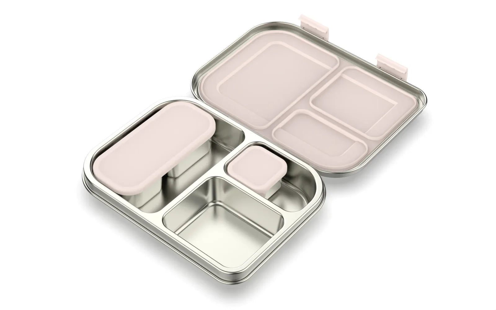RVS Lunchbox – 975 ml Bentobox met 3 Vakken & Lekwerende Deksel 11