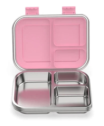 RVS Lunchbox – 975 ml Bentobox met 3 Vakken & Lekwerende Deksel 21
