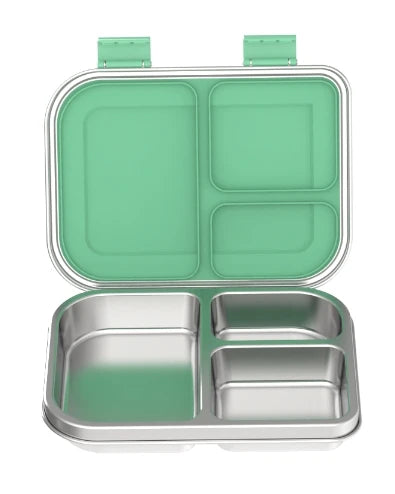 RVS Lunchbox – 975 ml Bentobox met 3 Vakken & Lekwerende Deksel 26
