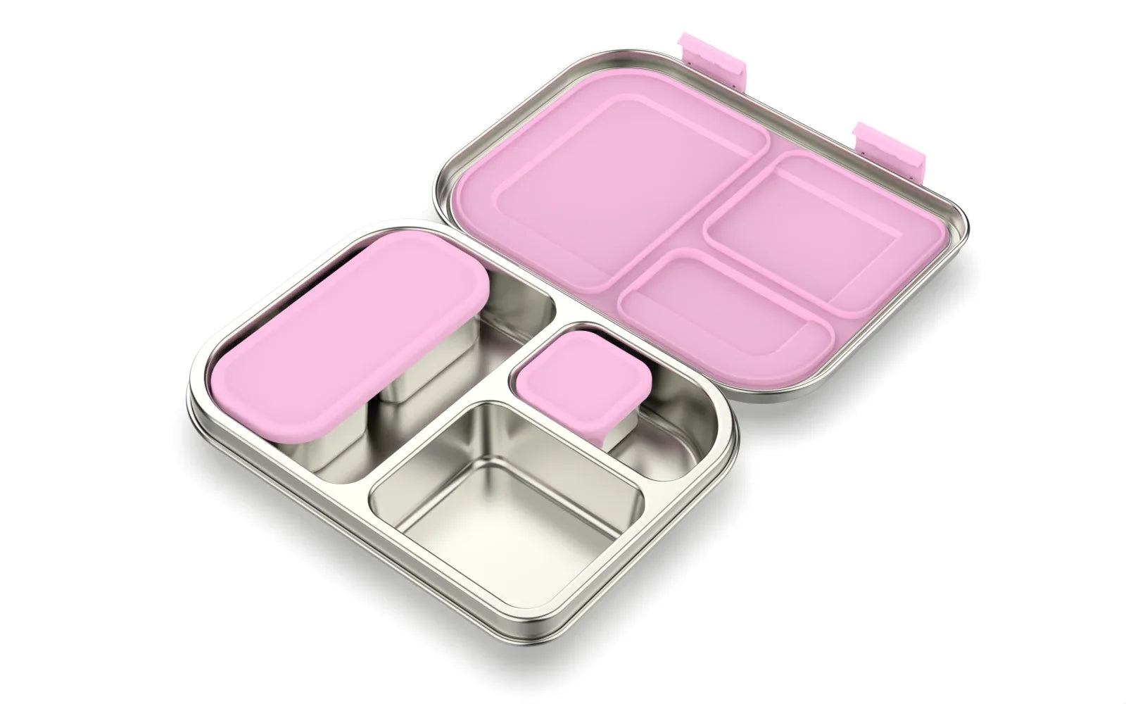 RVS Lunchbox – 975 ml Bentobox met 3 Vakken & Lekwerende Deksel 28
