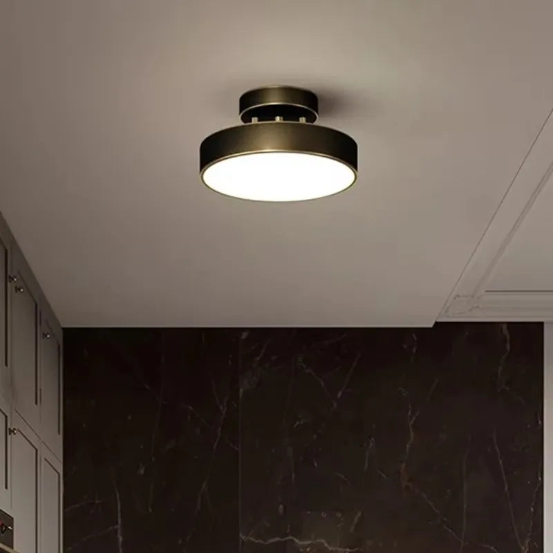 CopperLux – Lámpara de techo LED retro cobre – Diseño compacto y de bajo consumo energético